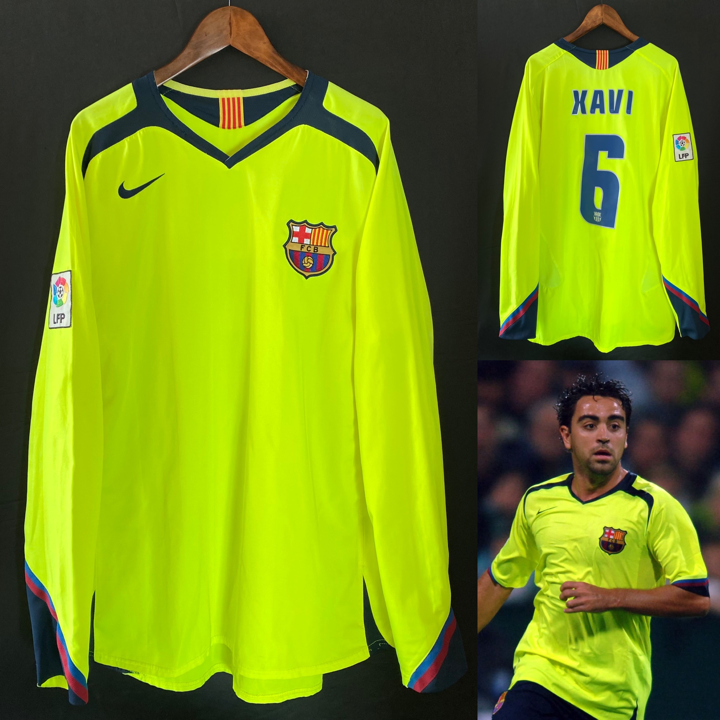 巴塞隆拿 2005-2006 Nike 作客長袖球衣 #6 XAVI