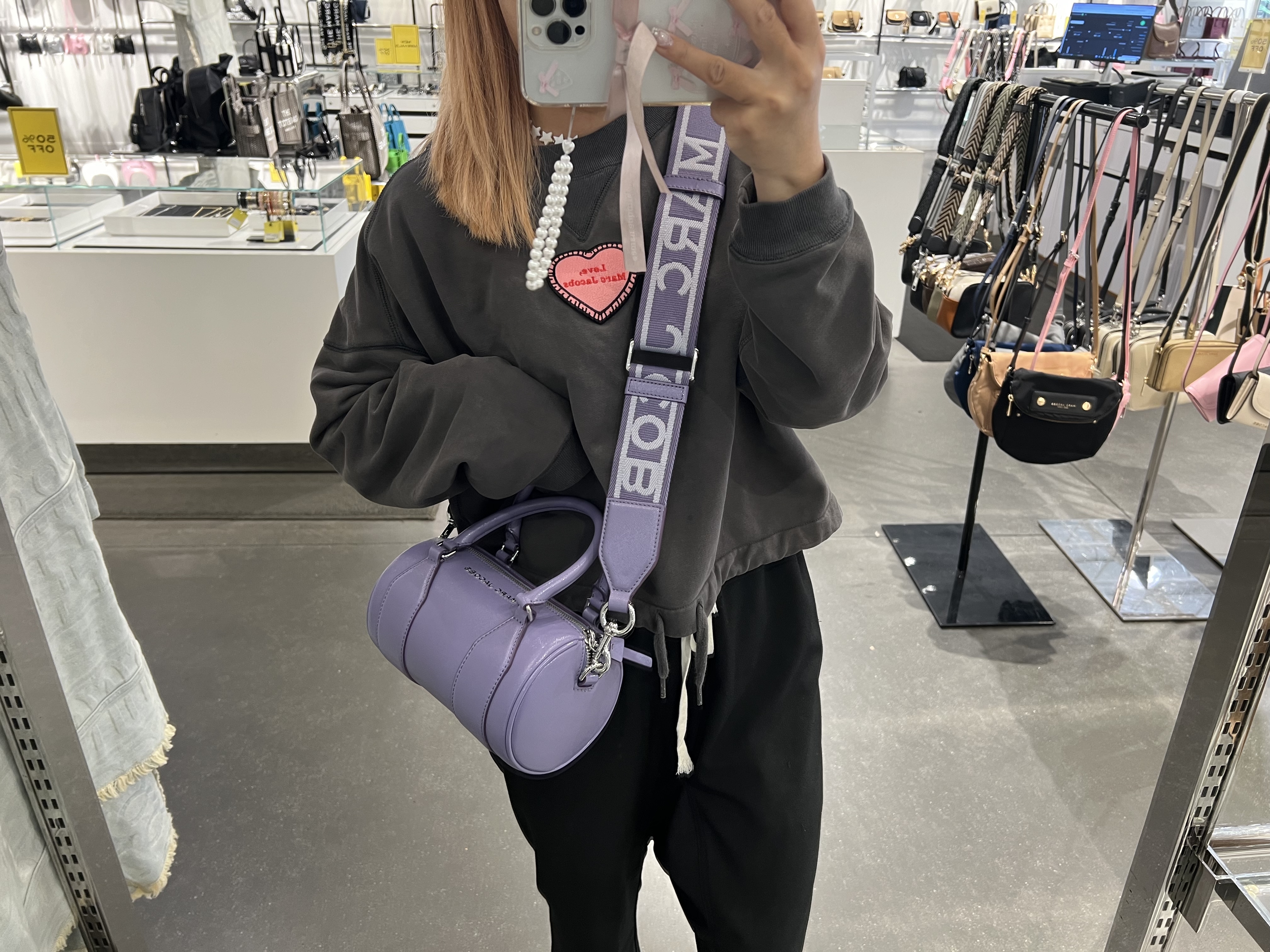 【預購】MARC JACOBS G101721 紫色圓筒斜咩袋