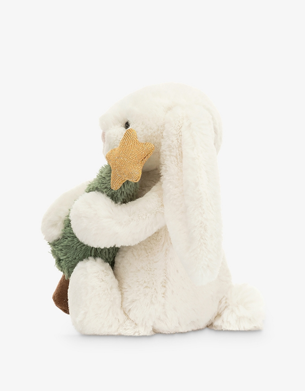Jellycat Christmas White Bunny with Christmas Tree 18cm