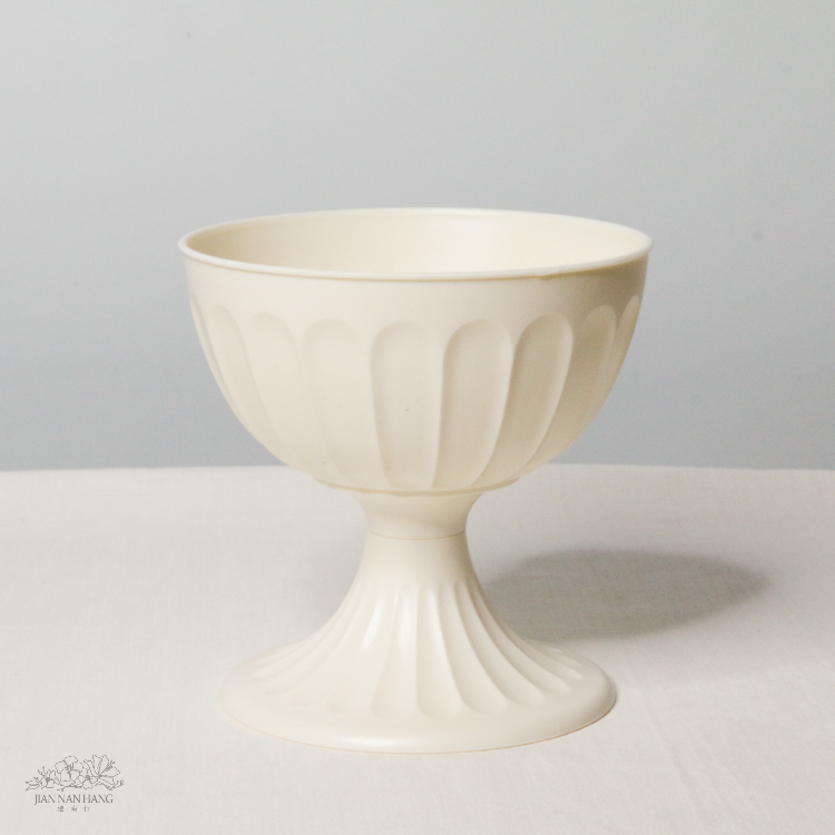 塑膠花器 冠軍杯腳杯 2色