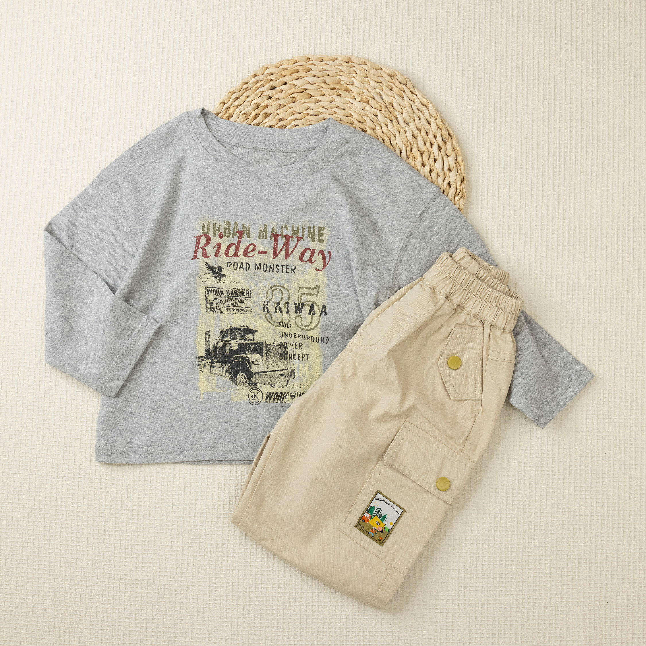 【H45064】美式斑駁印花棉質上衣＊二色