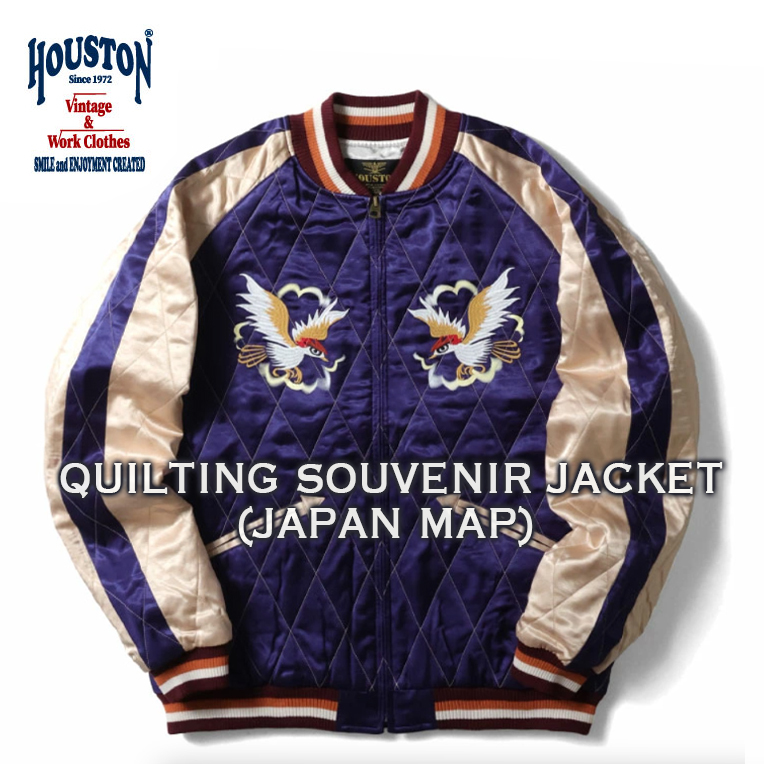 HOUSTON/ヒューストン51392 QUILTING RAYON SOUVENIR JACKET (MA