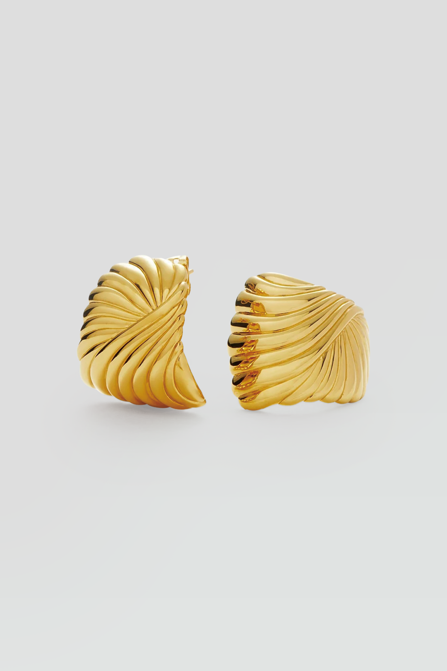 MISSOMA｜WAVY 波浪脊紋寬版耳環