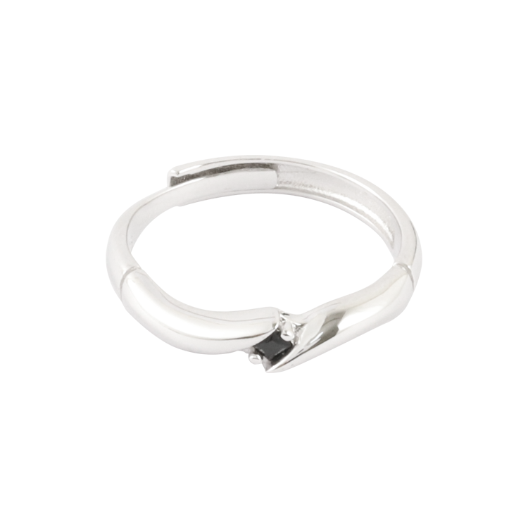 純銀對戒，情侶戒指 竹韻流轉 堅韌不屈；竹之風骨與愛情堅貞完美融合（3894男款）