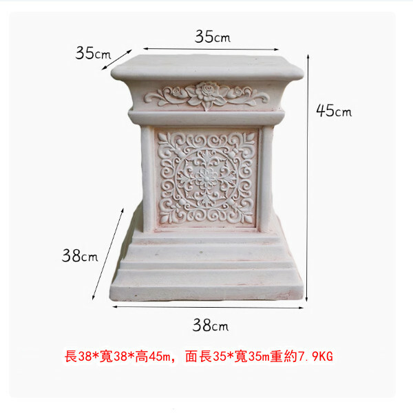 戶外庭院歐式羅馬柱--園藝石膏柱雕塑--別墅門口陽台裝飾擺件【羅馬柱17號】1個