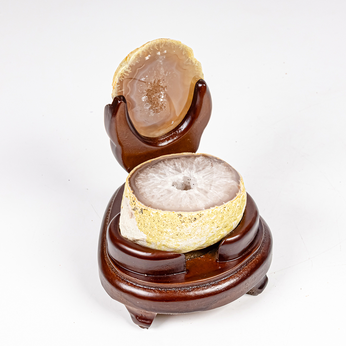 【希少品】文房具　清時代瑪瑙蓮の葉水盂 天然瑪瑙；共箱、共布 BL4-99 希少品】文房具 清時代瑪瑙蓮の葉水盂 天然瑪瑙；共箱、共布