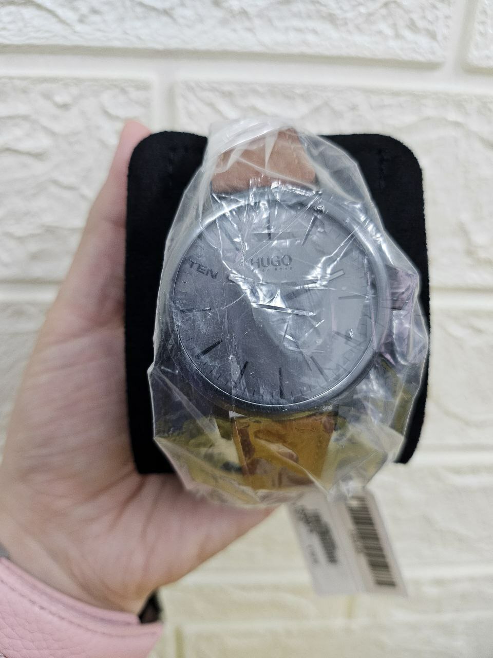 [S] BOSS HUGO WATCH MENZ QUARTZ,GUNMETAL/BROWN STRAP, 885997303330 (SZZ501)