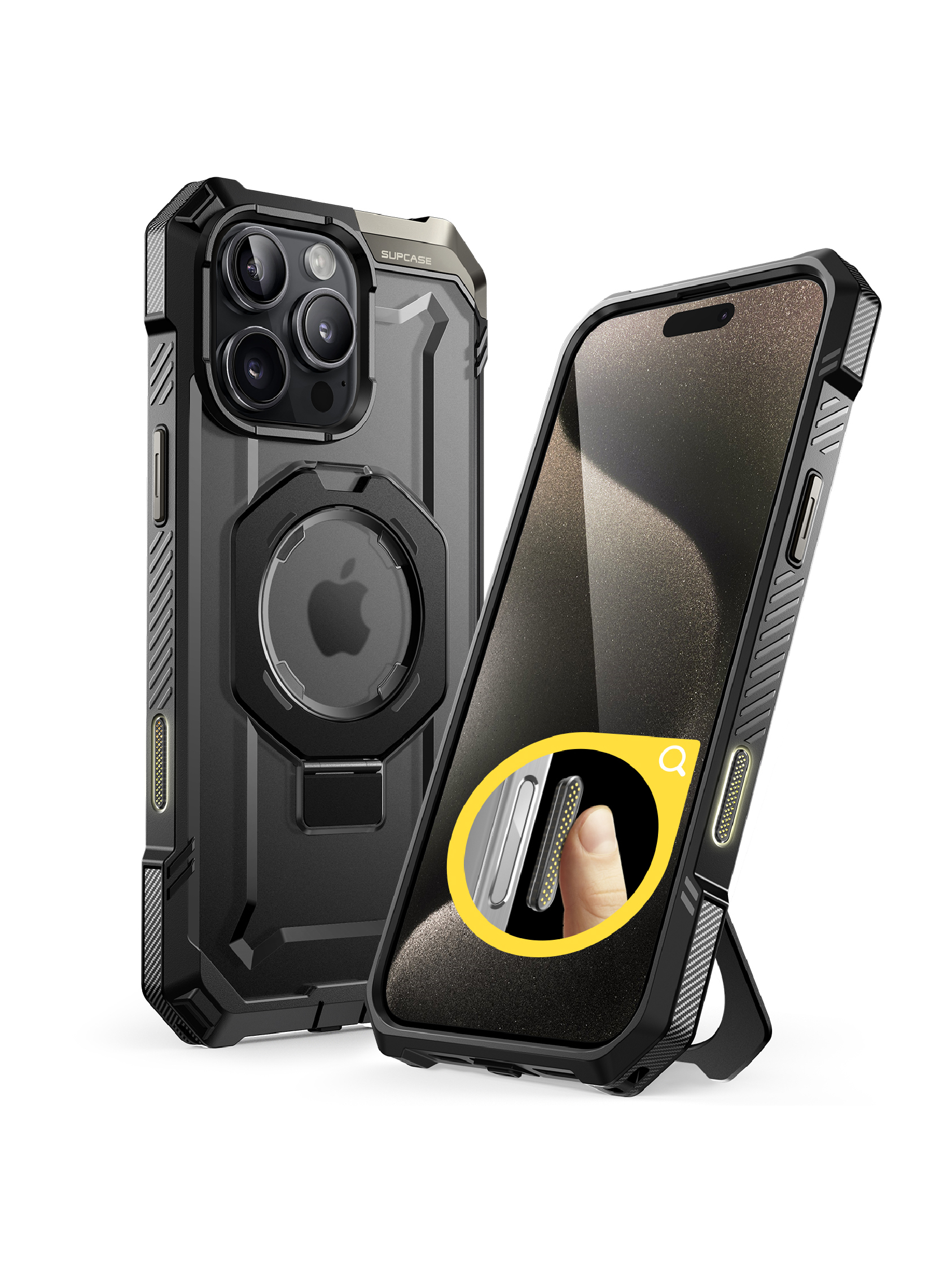 SUPCASE | 全能鋼甲 UB Grip 軍規支架防摔殼-帶相機按鍵 for iPhone 16 Series