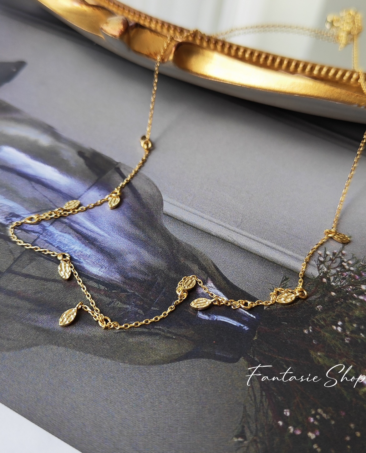 秋葉。925純銀項鍊