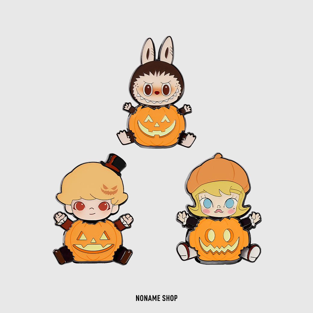 POP MART 泡泡瑪特 怪怪狂歡節 系列 南瓜 徽章 冰箱貼 LABUBU DIMOO MOLLY