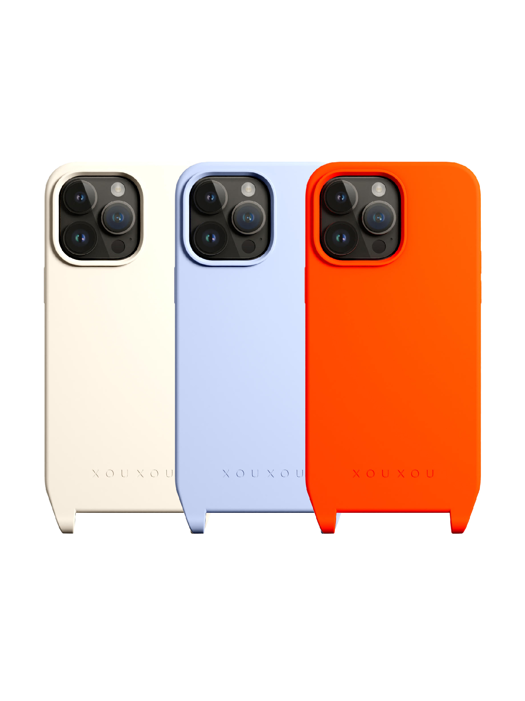 XOUXOU｜FARBE掛繩手機殼/MagSafe iPhone 14/13 系列 共15色【XOUXOU 品牌旗艦館】