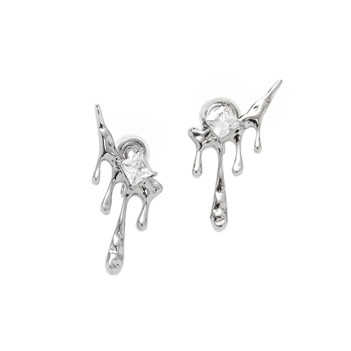 平價飾品,鋯石,夾式耳環