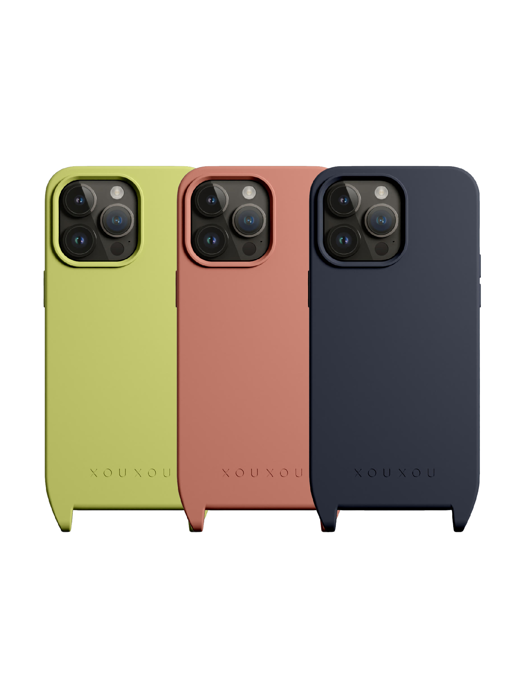 XOUXOU | FARBE掛繩手機殼/MagSafe iPhone 15系列 共9色【XOUXOU 品牌旗艦館】