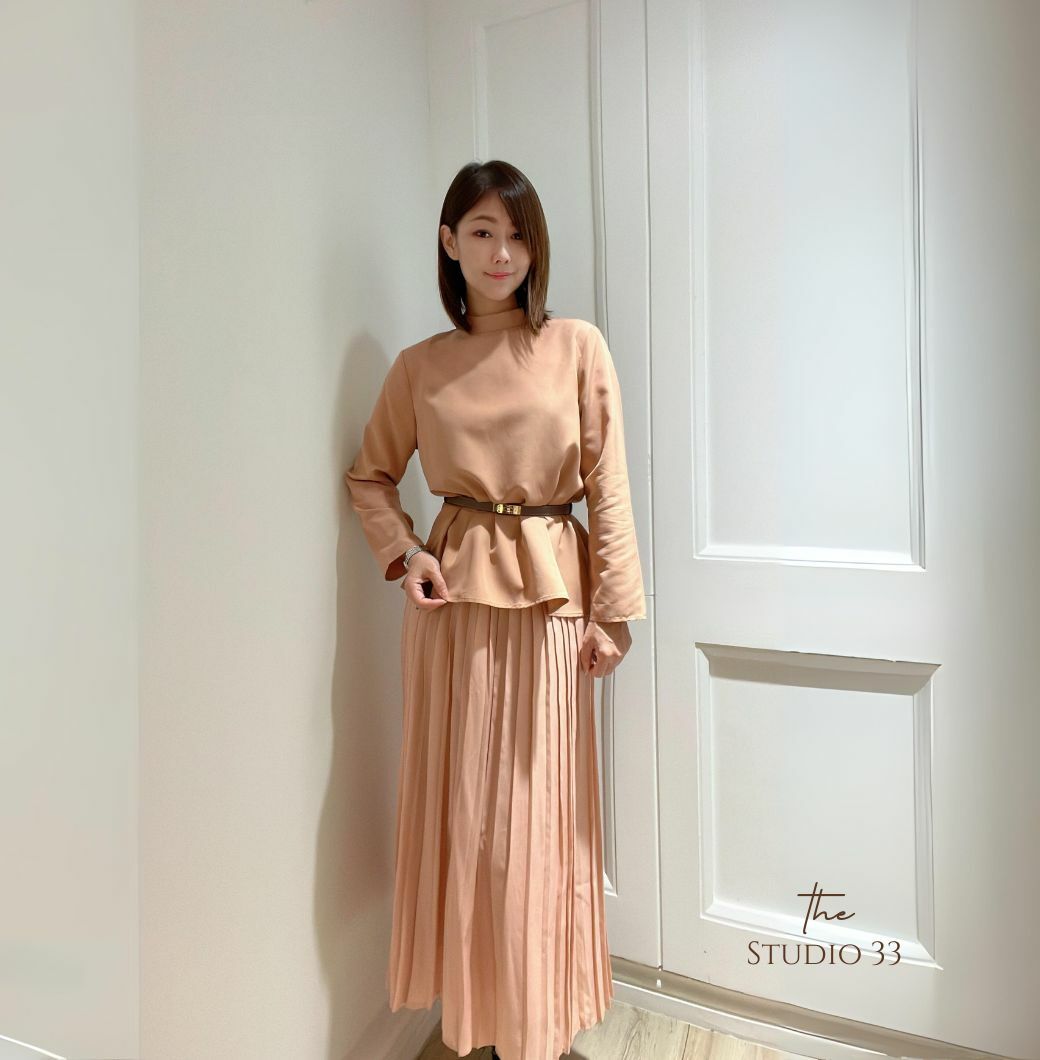 絲光漫舞輕盈百褶裙