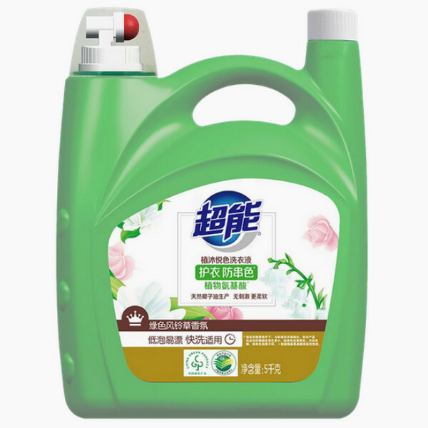 超能--植沐悅色洗衣液超大桶【持久留香】5kgx1瓶裝
