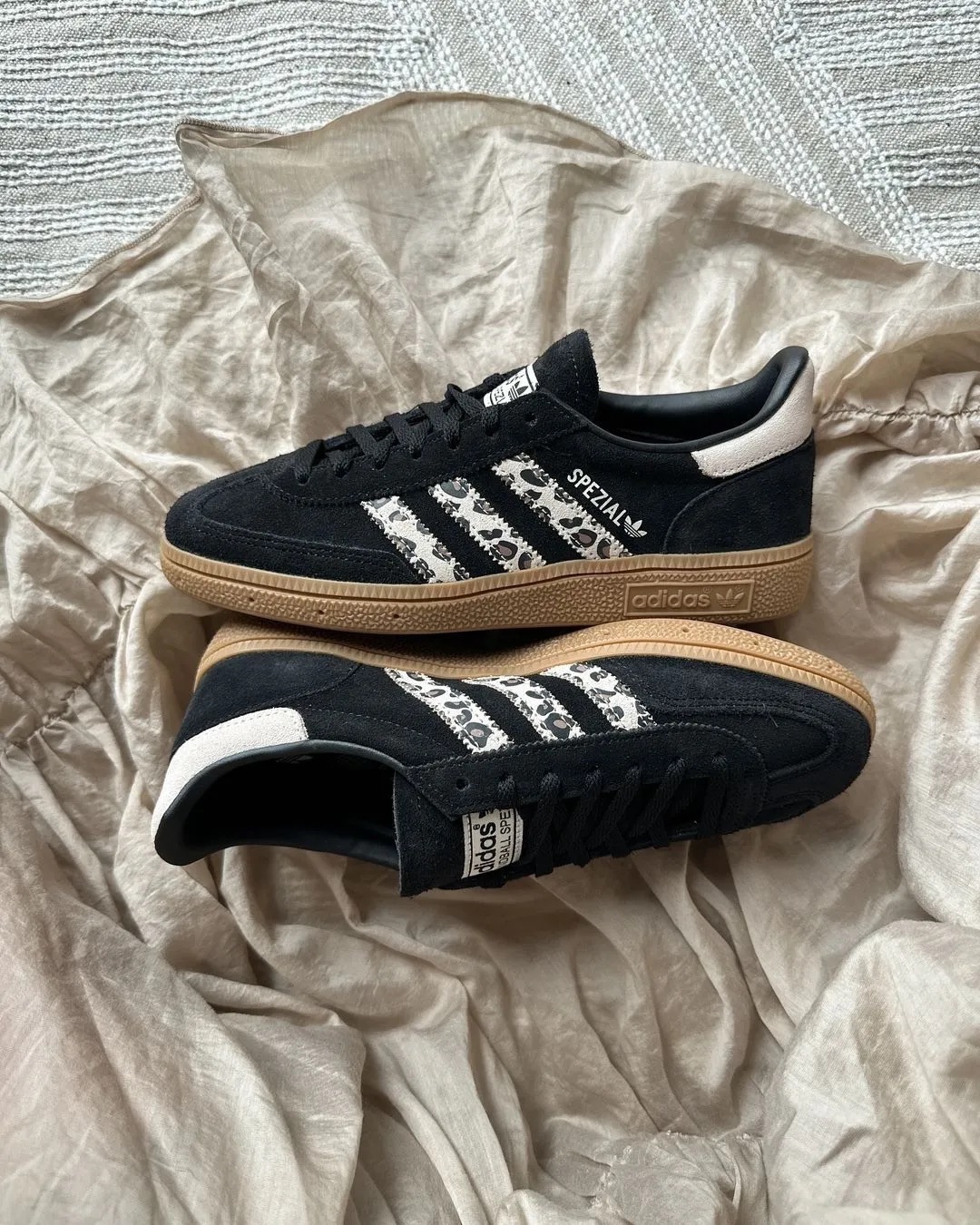 ADIDAS HANDBALL SPEZIAL 黑豹紋 麂皮 焦糖底 男女鞋 JH9092 / 現+預