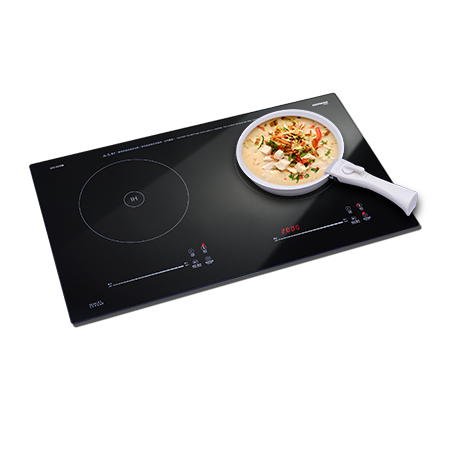 德國寶 German Pool  GIC-228DB‧座檯‧嵌入式‧雙頭電磁爐‧2800W‧香港行貨,原廠1年保養‧