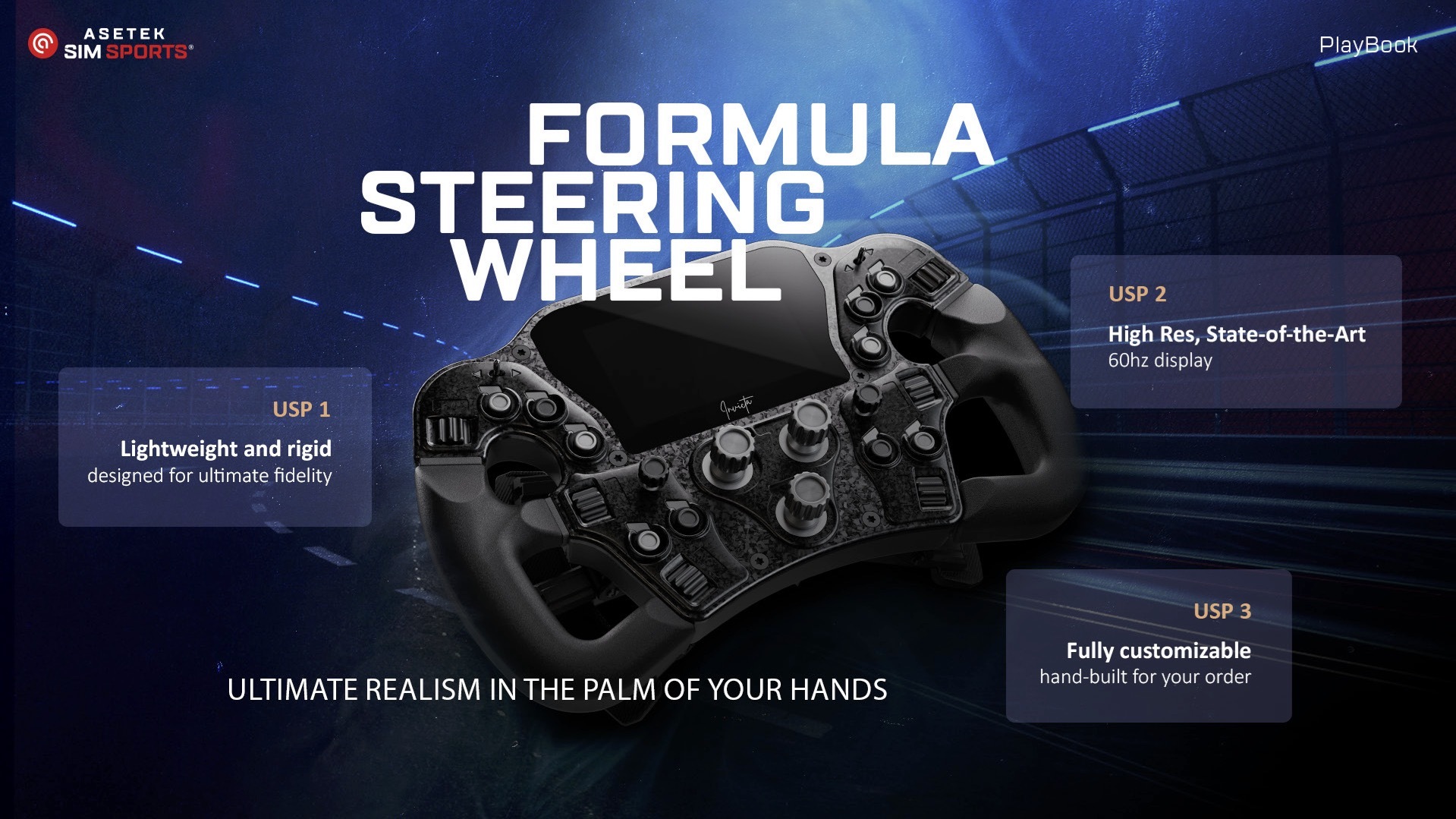 Asetek SimSports® Invicta Formula Button Box