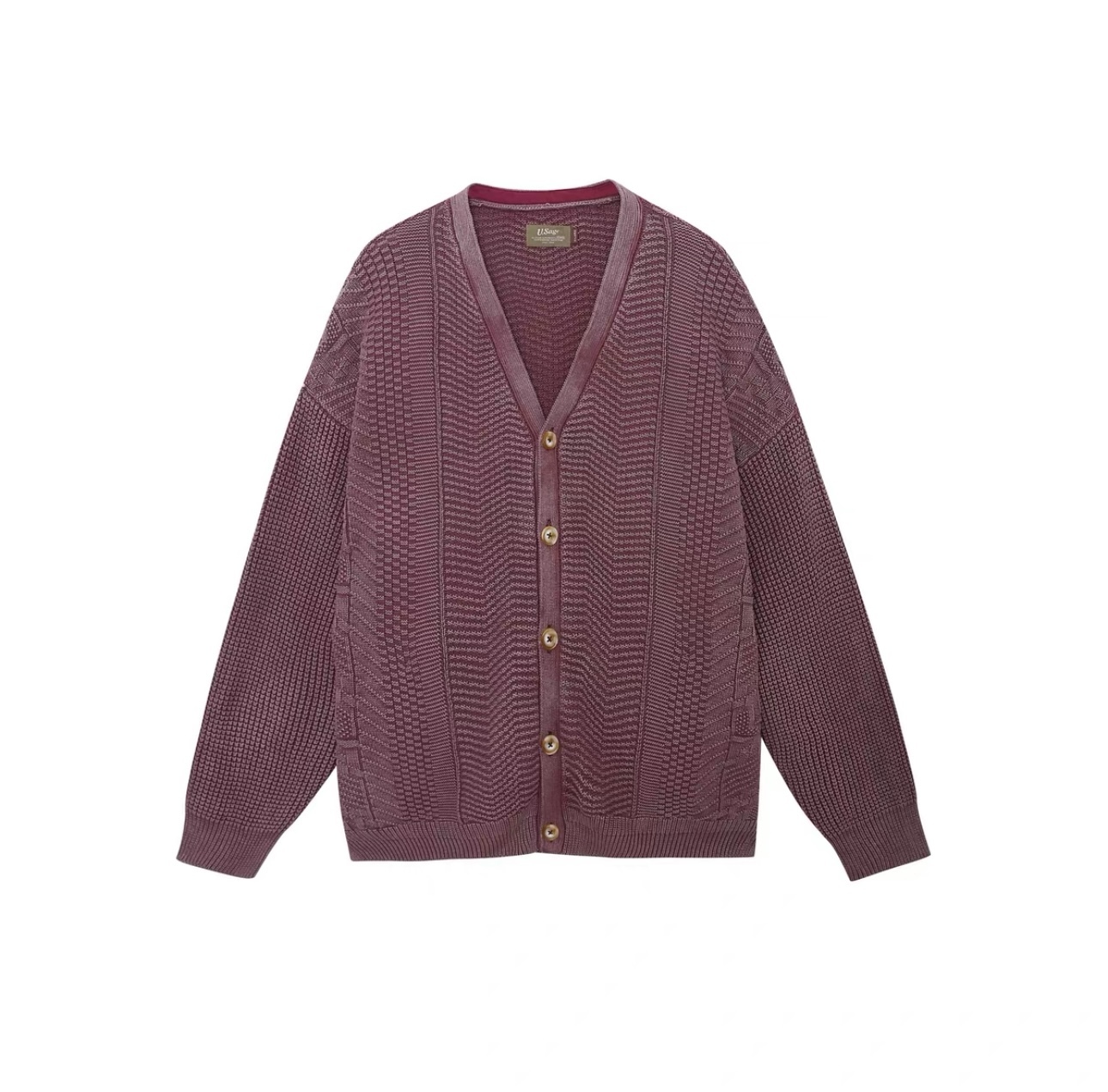 U.SAGE KNIT JACKET USGB4Q3CD26 PUR