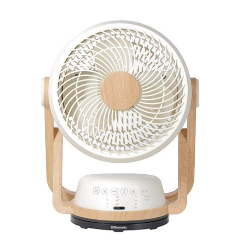 Rasonic 樂信牌 RCF-8KW DC 循環扇 (約7.5吋/19厘米/米白+木紋色)
