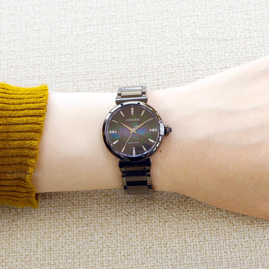 萬年鐘錶 - Citizen 星辰錶   L系列 宇宙幻彩100週年鑲鑽光動能女錶  EM1067-88E 錶徑 29.5MM