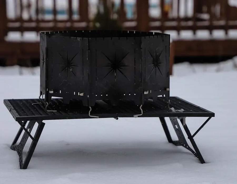 【BRENNHOLZ】Octa flower 鐵製焚火台