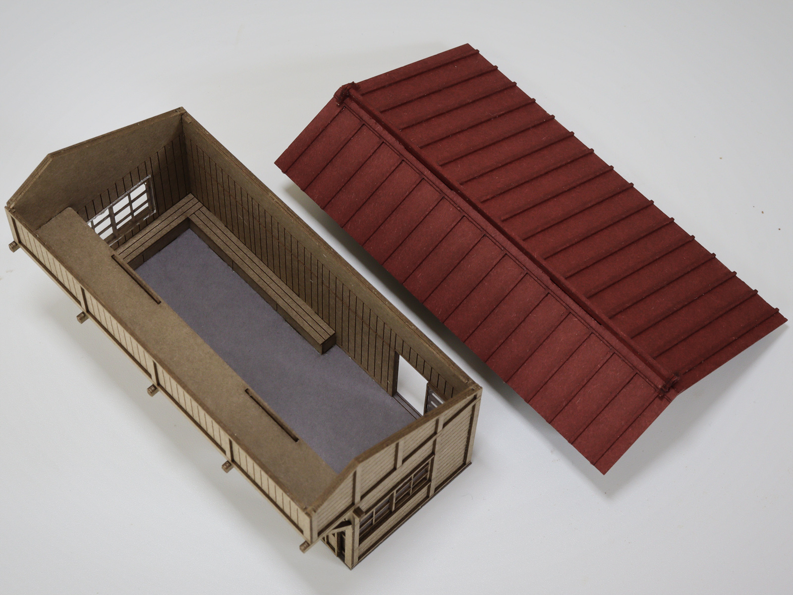 梅桜堂 ST-029-80C 1/80 無人車站A.套件