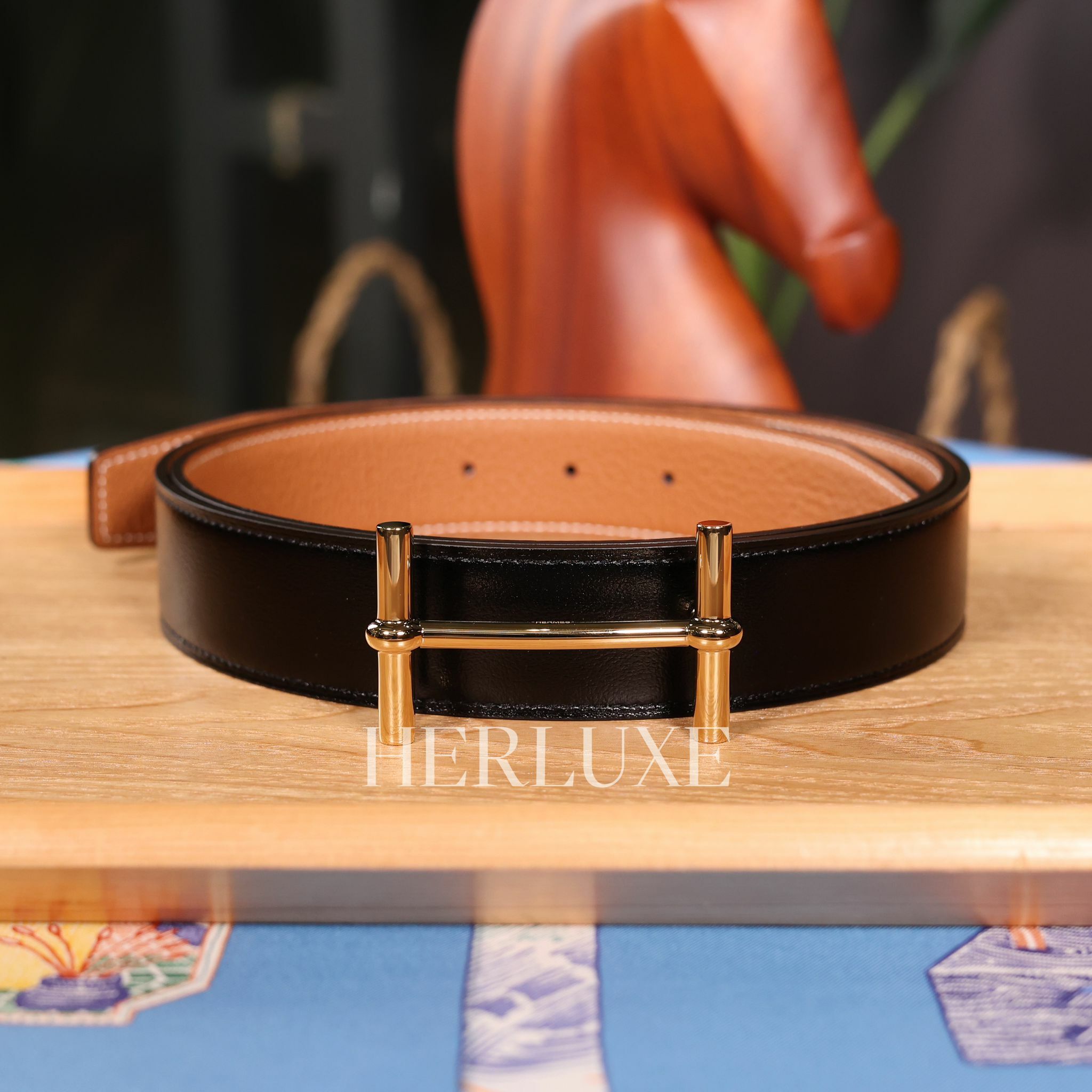 H d'ancre belt 32mm CC (可選擇皮帶顏色及長度)