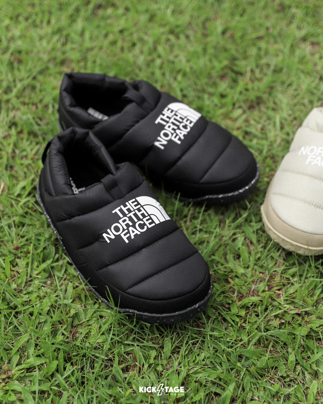 男鞋 THE NORTH FACE NUPTSE MULE 黑色 沙色 輕便 羽絨 保暖 舒適 休閒 穆勒鞋【NF0A5G2F】