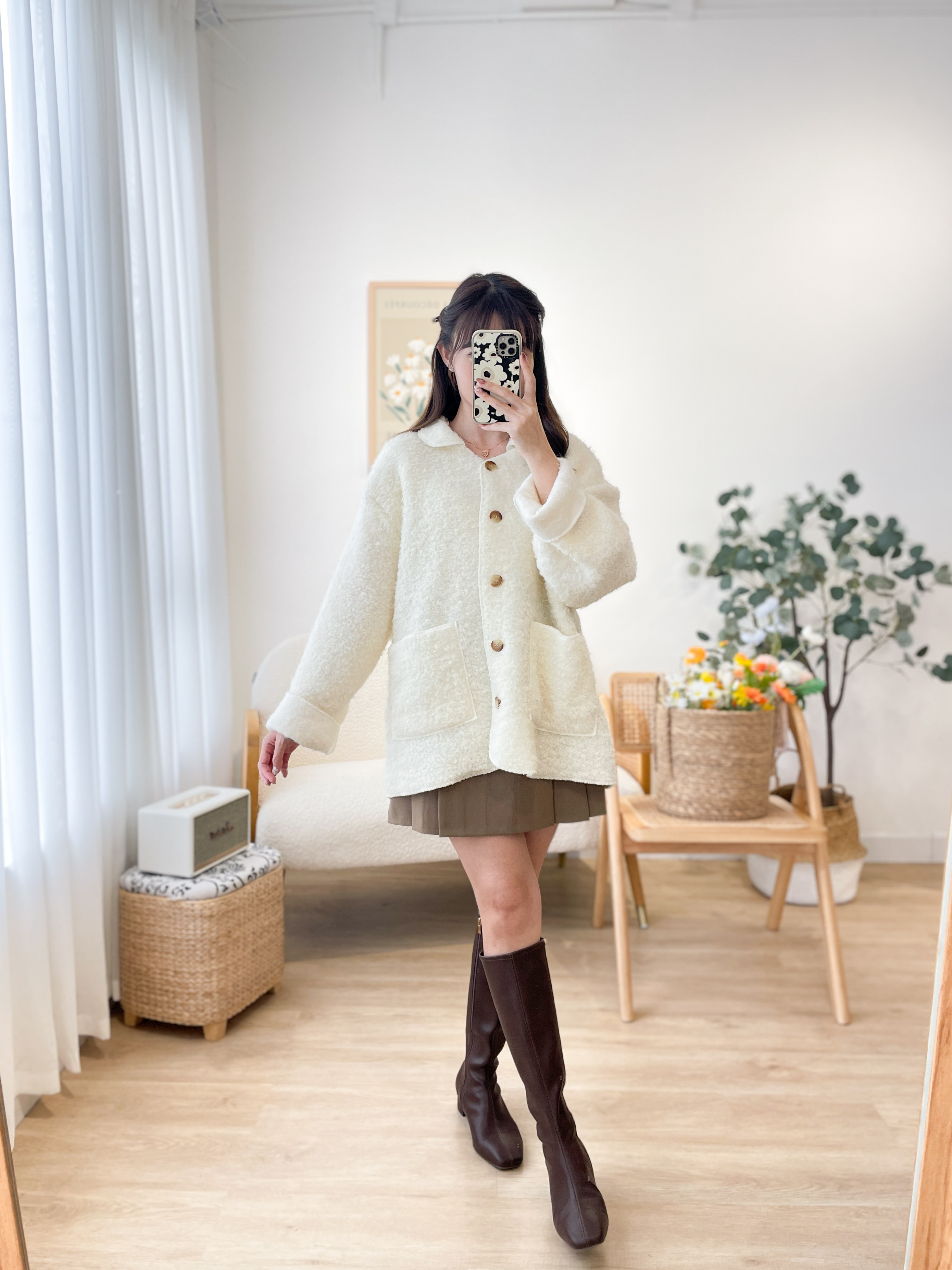 JK198 Teddy Wool Coat