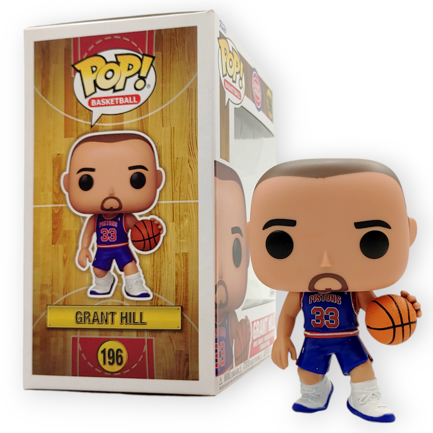 FUNKO POP<經典NBA>底特律活塞_格籣.希爾-No.196