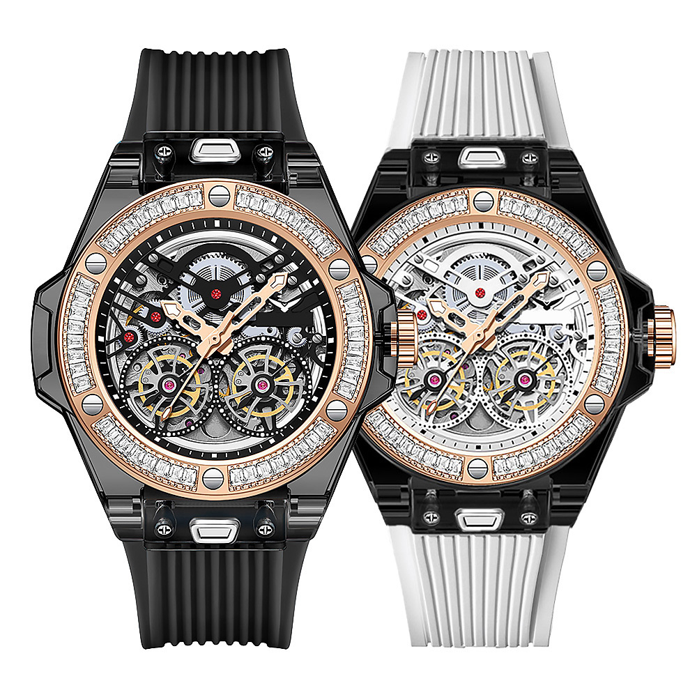 【BACHMANN 貝爾曼 】3835D 晶鑽獨我個性 鏤空齒輪設計 夜光指針 機械錶 腕錶 手錶