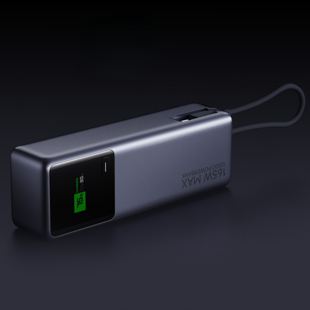 小米自帶線行動電源10000 165W