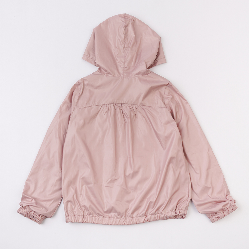 PIPPY 典雅素面風衣連帽外套 粉