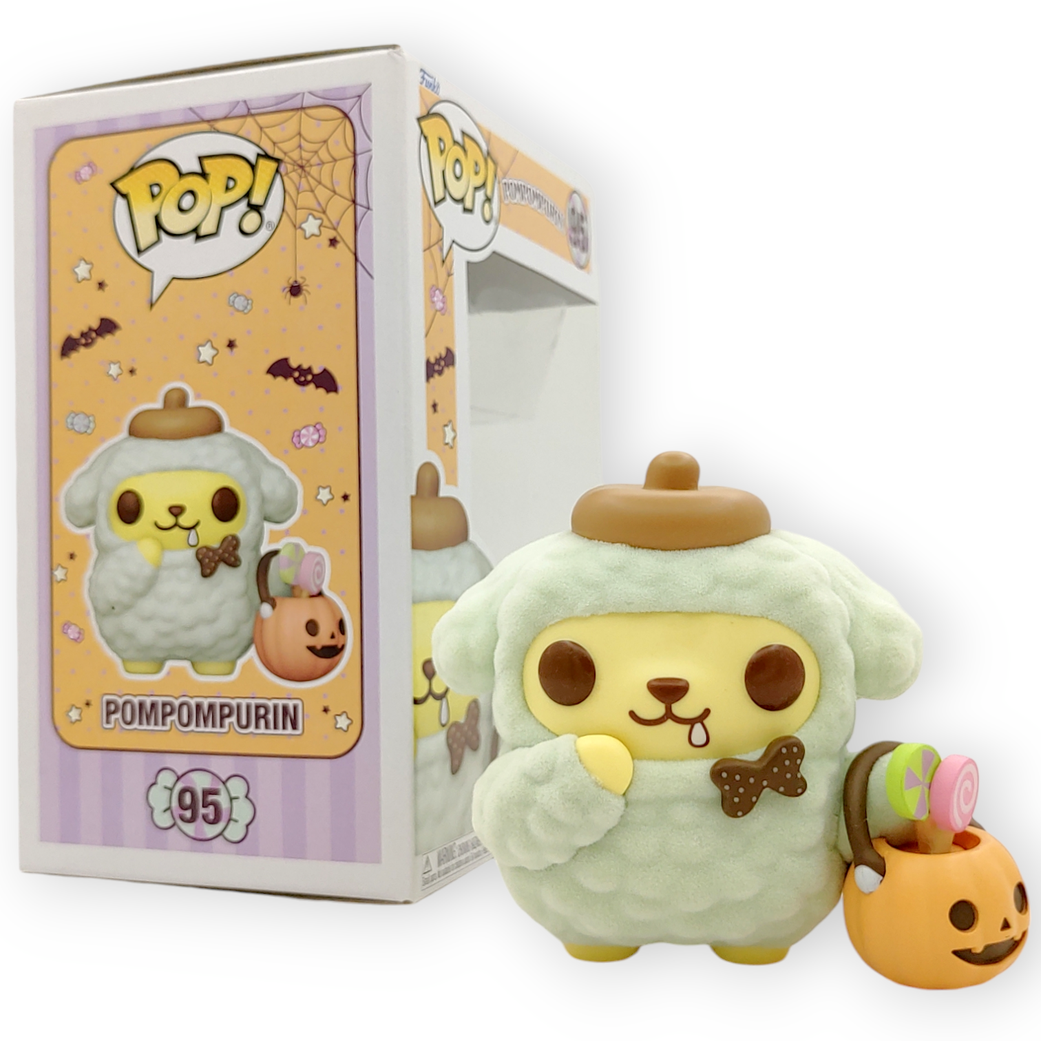 FUNKO POP<Hello Kitty and Friends>Pompompurin布甸狗_萬聖節(絨毛版)-No.95