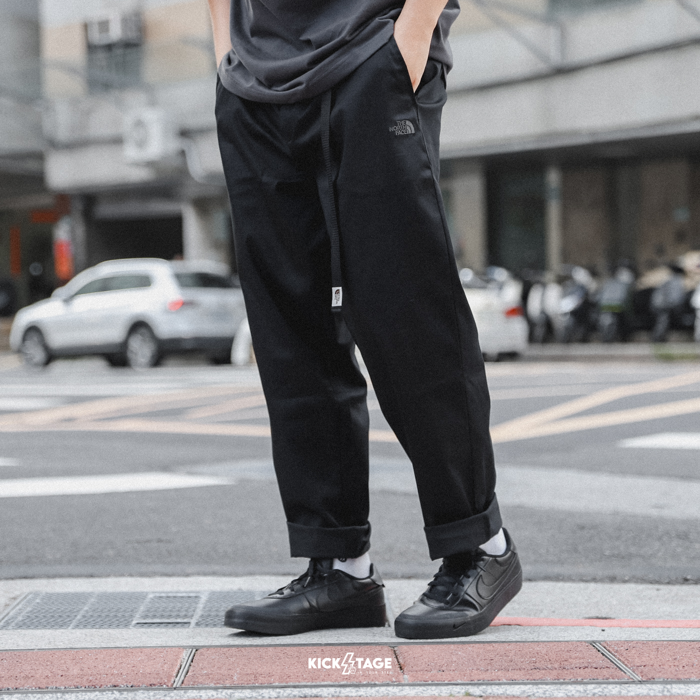 男款 THE NORTH FACE M ML CASUAL PANT 黑色 拉鍊口袋 吸濕 排汗 防曬 機能長褲【NF0A8AHEJK3】