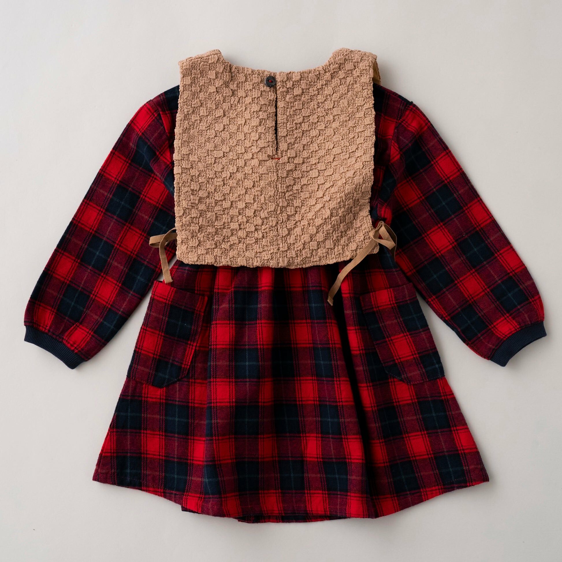 Rag-mart 紅色格仔裙連馬甲