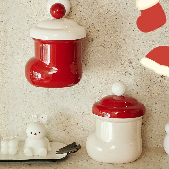 《4992》可愛聖誕襪造型垃圾桶