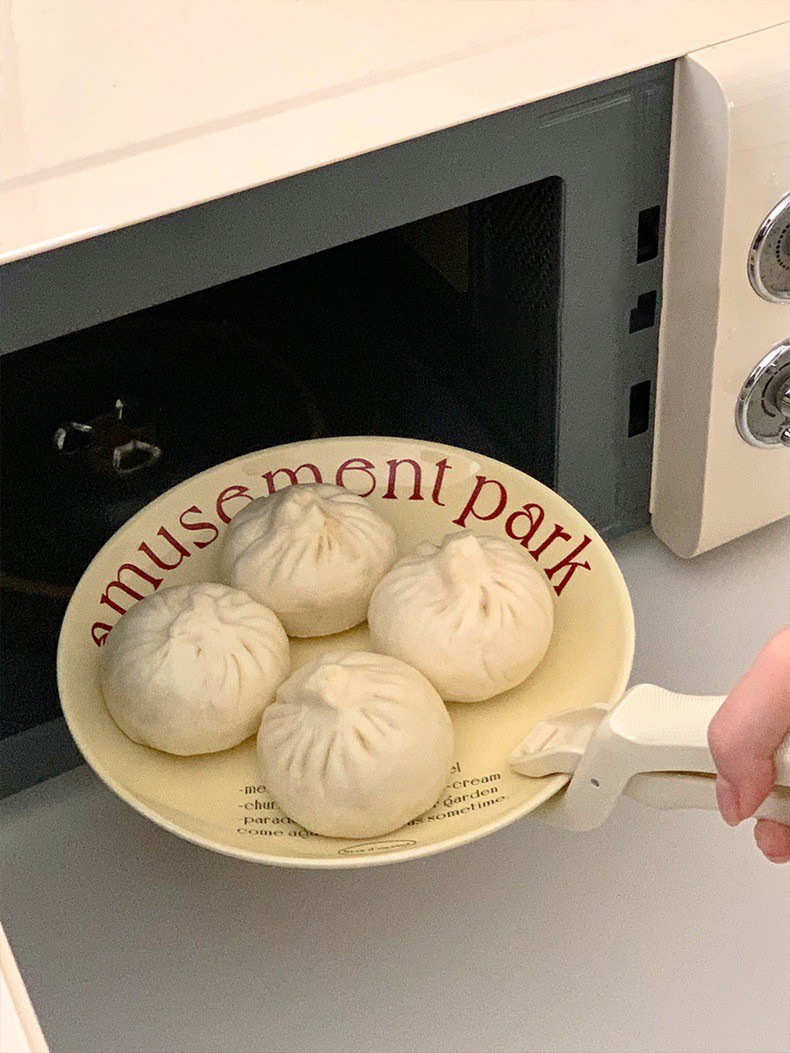 奶油色系可愛碗夾盤夾/ 2款