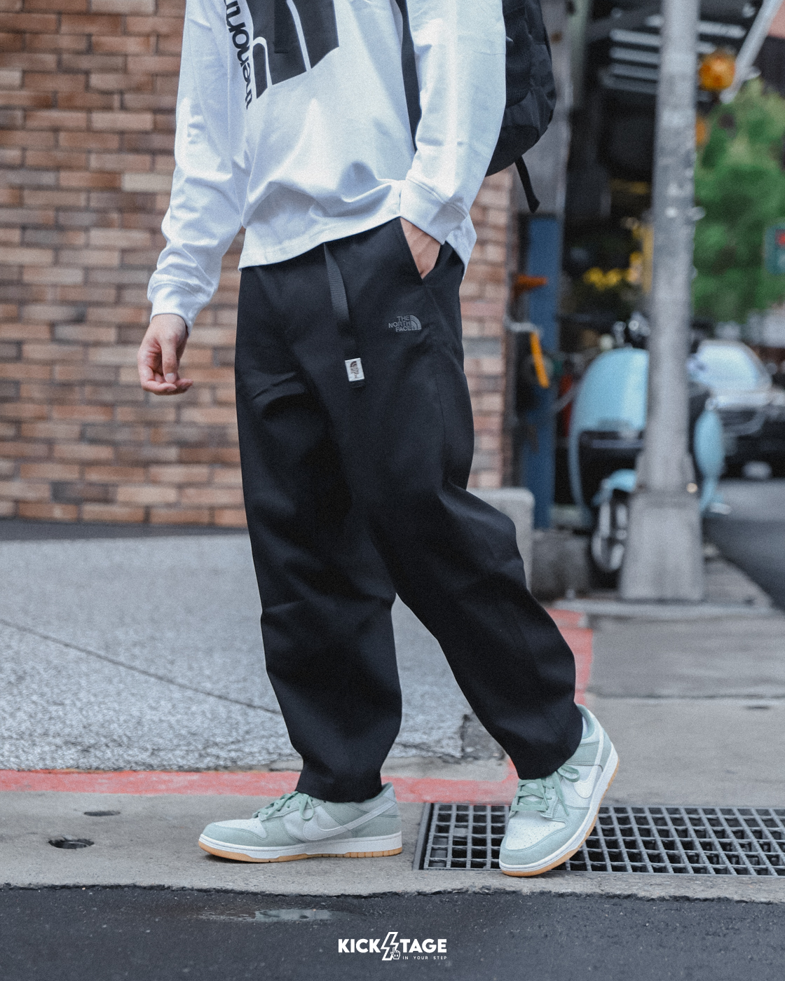 男款 THE NORTH FACE M M66 TWILL WIDE LEG PANT 黑色 吸濕 排汗 機能長褲【NF0A89YSJK3】