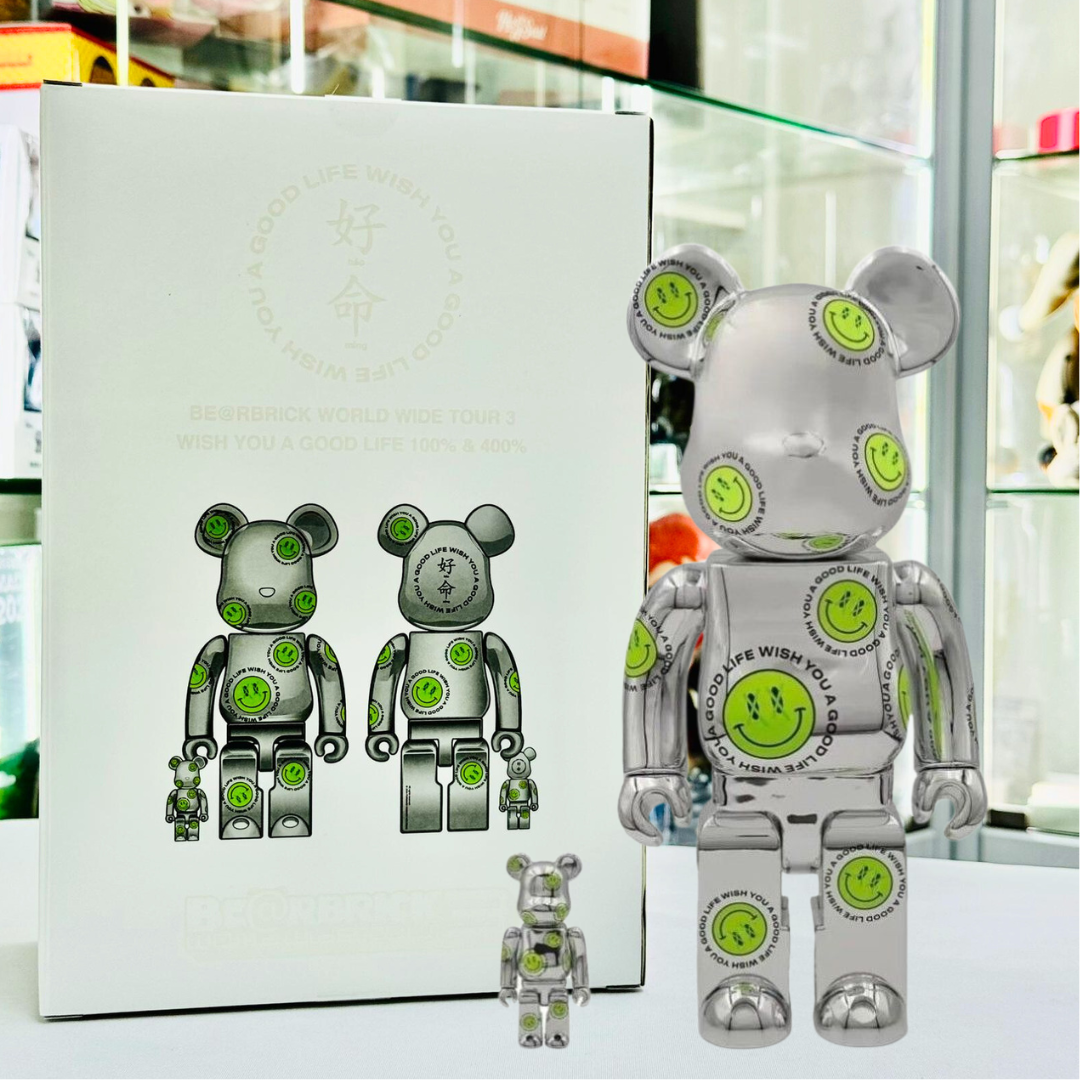 激レア BERBRICK WISH YOU A GOOD LIFE NICKTHEREAL 100％&400% 100%+400% / 1000% BE@RBRICK NICKTHEREAL's creative agen