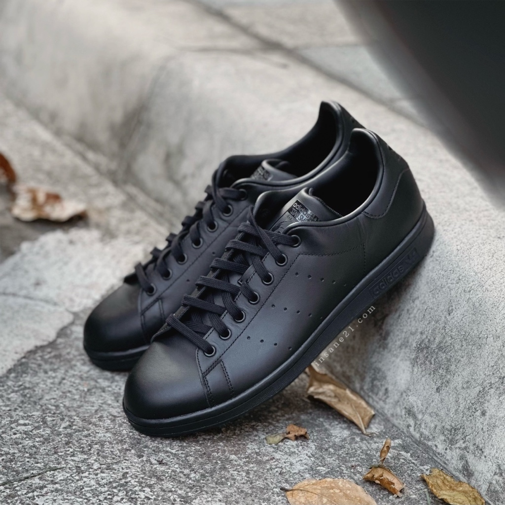 ADIDAS STAN SMITH 復古全黑史密斯基本款低筒中性休閒鞋M20327