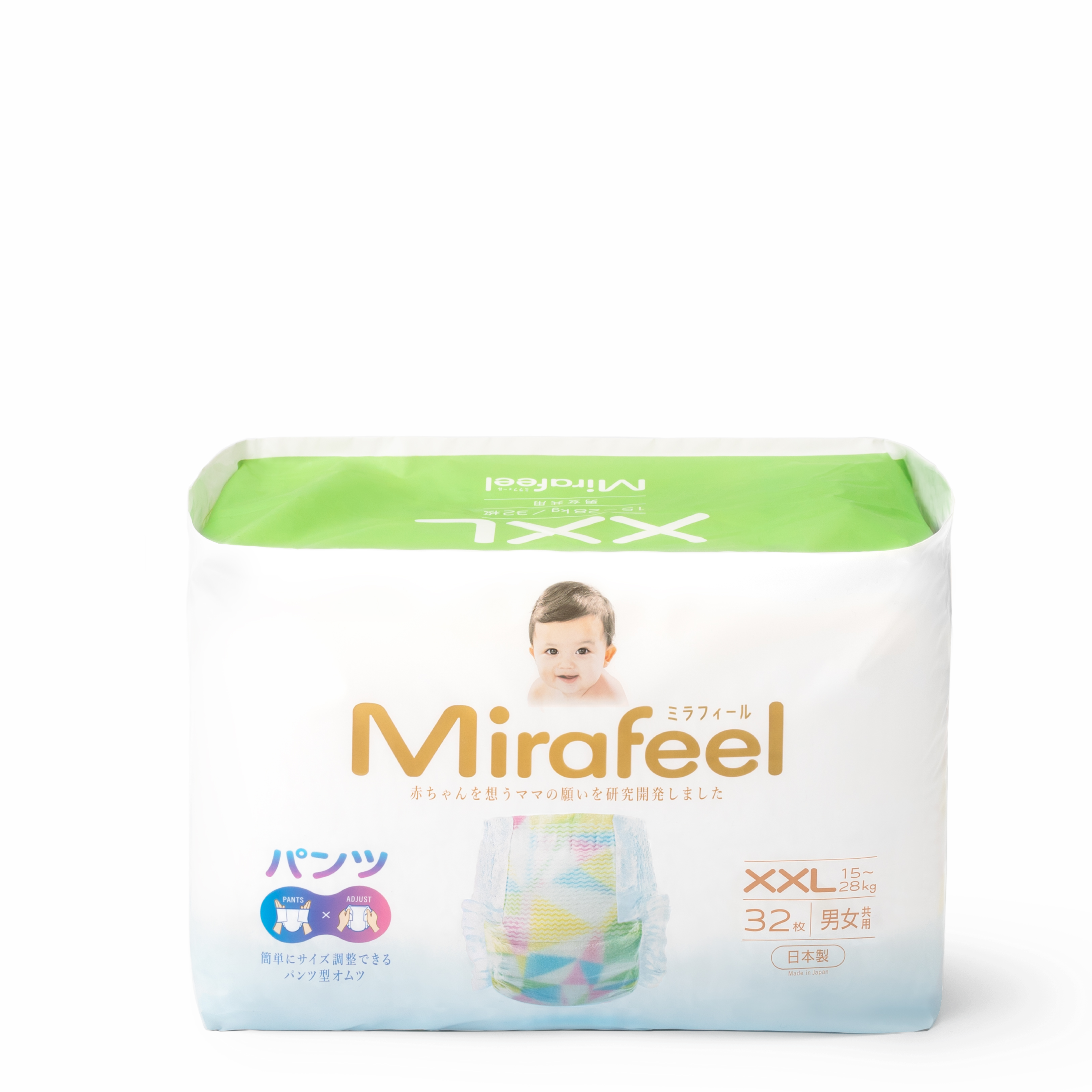 Mirafeel 日本製二合一紙尿褲加加大碼32片