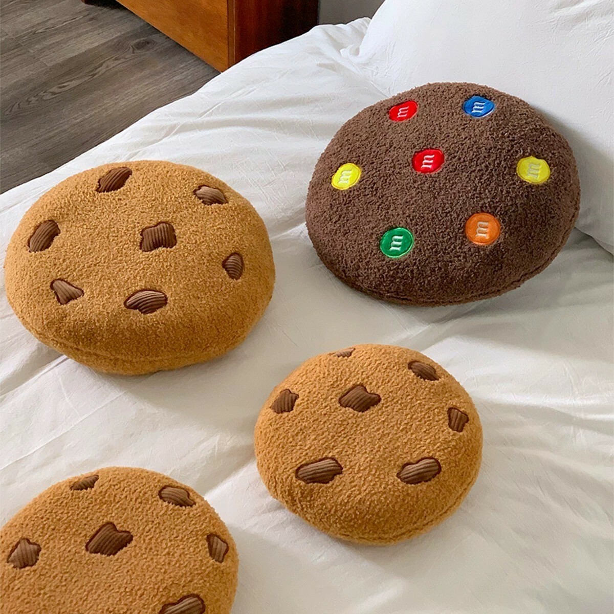 MM巧克力豆圖案圓形椅墊坐墊 / 2色