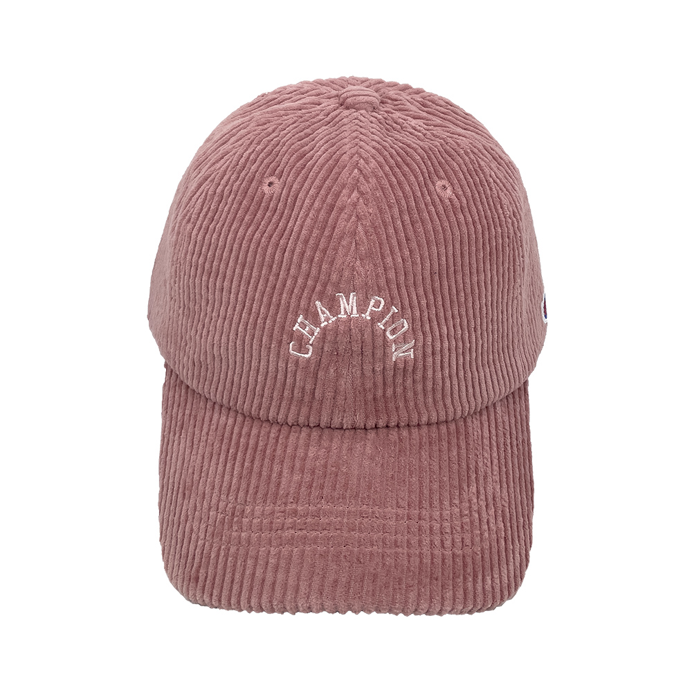 中性-HY日系簡約燈芯絨棒球帽-粉紅色（381-0124-PINK）