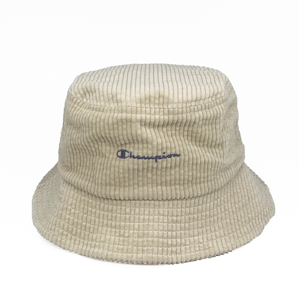 中性-HY日系簡約燈芯絨漁夫帽-米白（387-0064-IVORY）