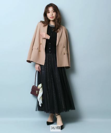 [現貨出清優惠] JUSGLITTY 雙扣西裝外套 焦糖M