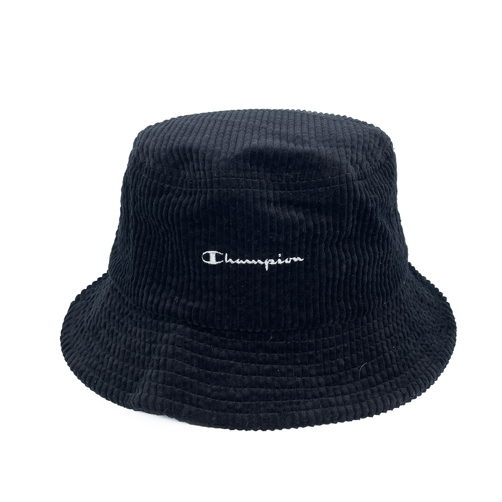 中性-HY 日系簡約燈芯絨漁夫帽-黑色（387-0064-BLACK）