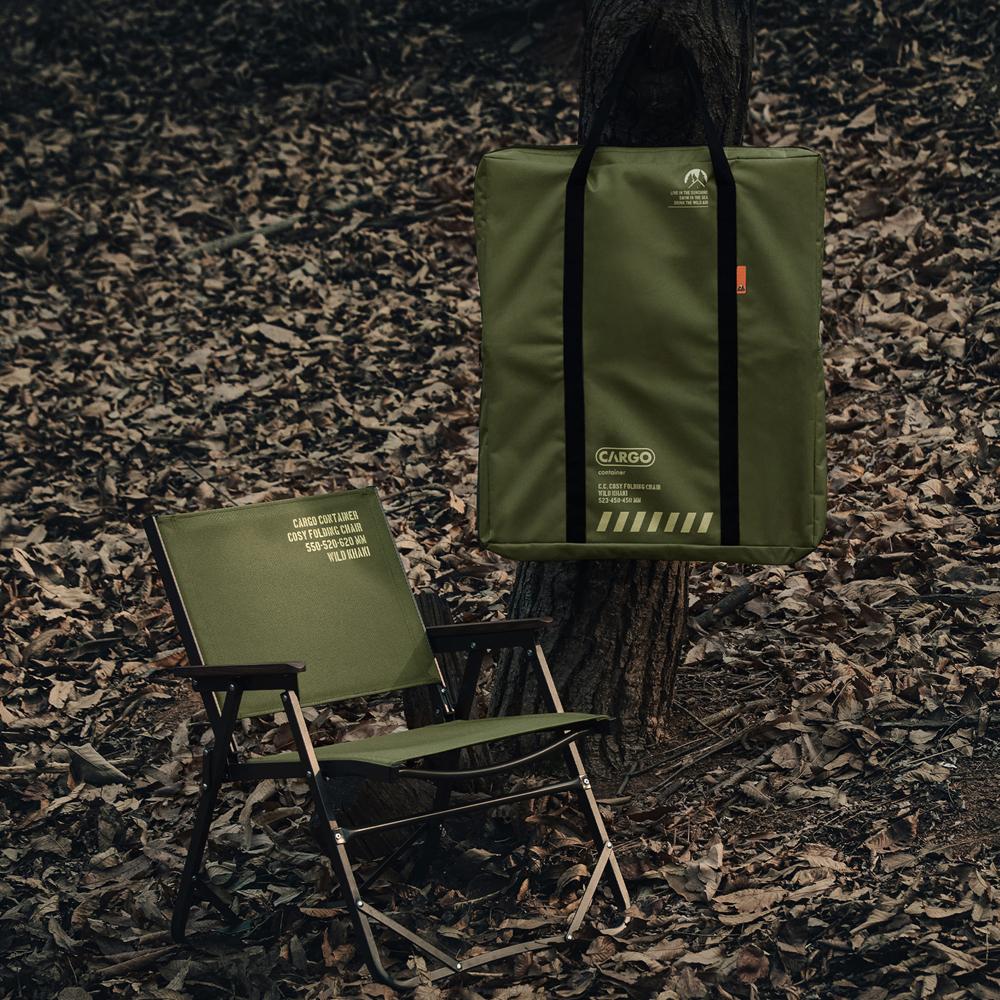 【CARGO】 工業風折疊椅 軍綠 沙色