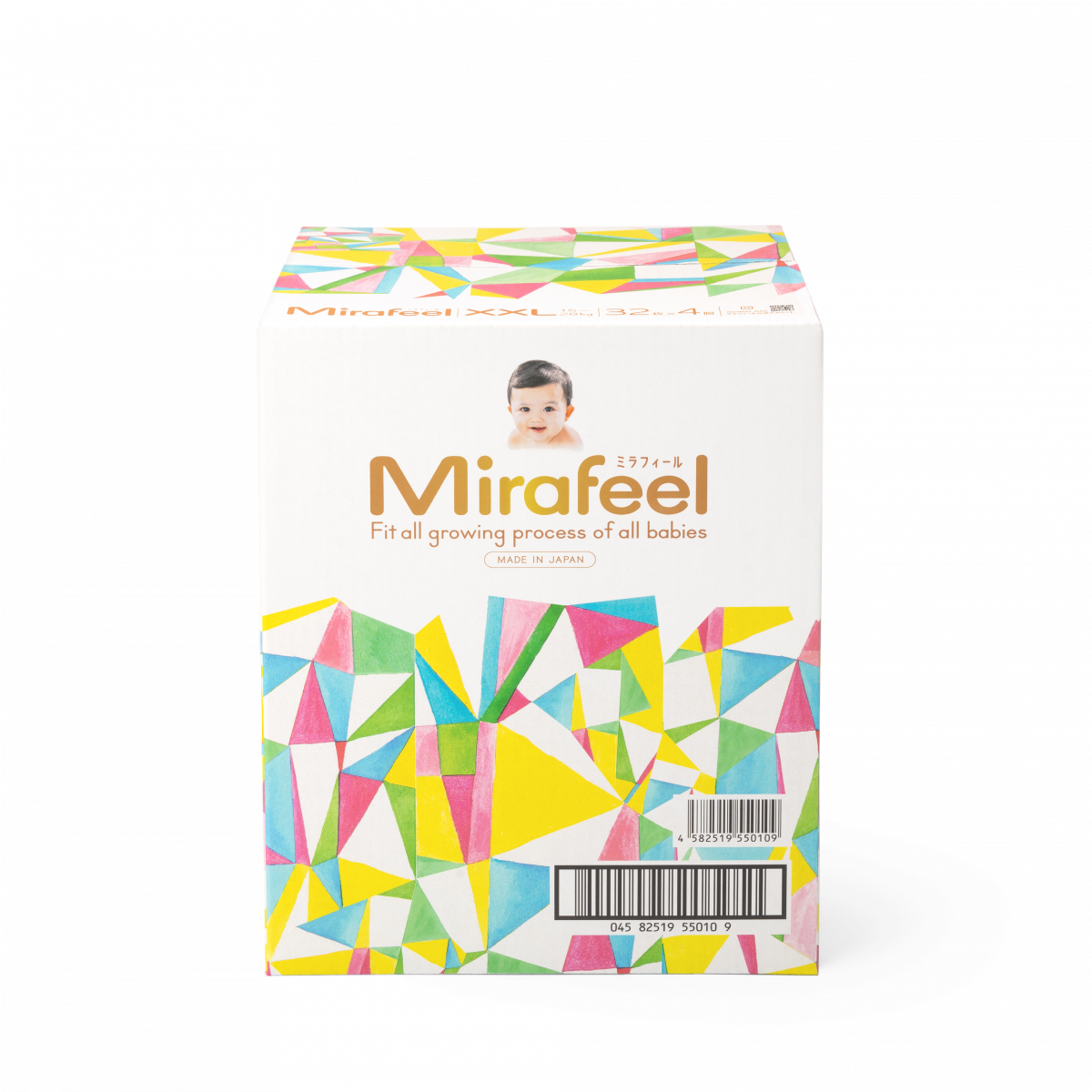 [原箱4包] Mirafeel 日本製二合一紙尿褲加加大碼32片